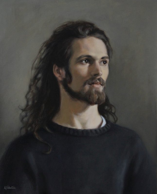 Marius, a portrait in Oils from live sittings by Annabelle Valentine